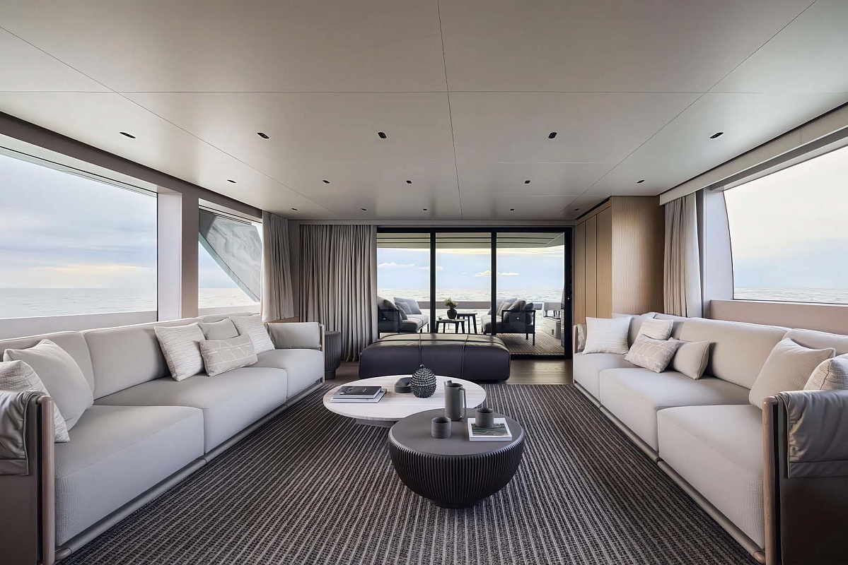 Аренда мега яхты Sanlorenzo SL86A ALMA BLU в Италии и Сардинии